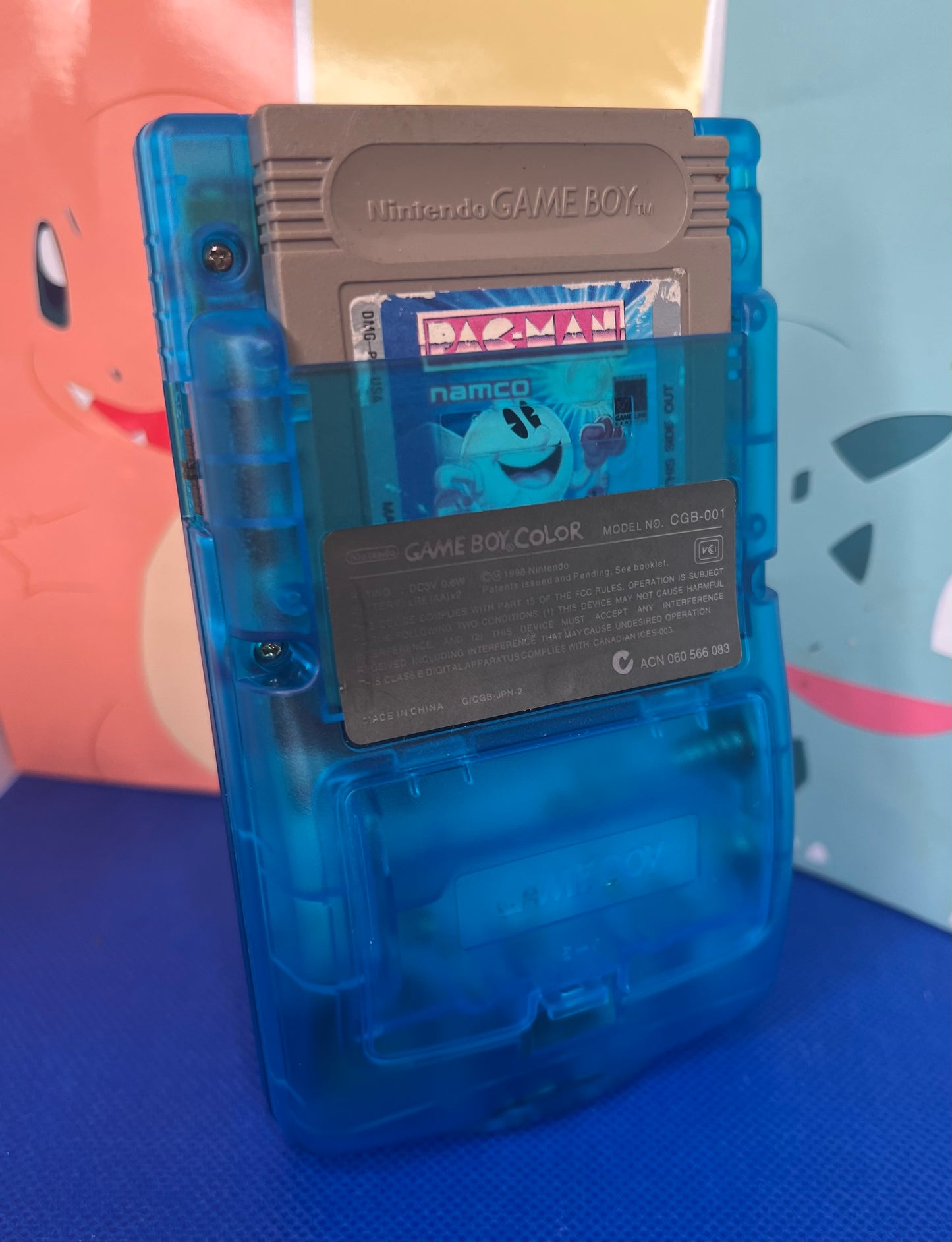 Custom GameBoy Color- PAC-MAN Bundle